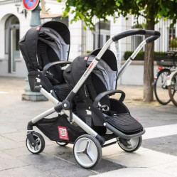 Image principale de Poussette Evolutwin 2 assises Noir de Red Castle