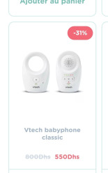 Image principale de Baby phone marque VTech à faible émission d'ondes